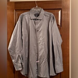 Kenneth Cole Silver/Gray Dress Shirt